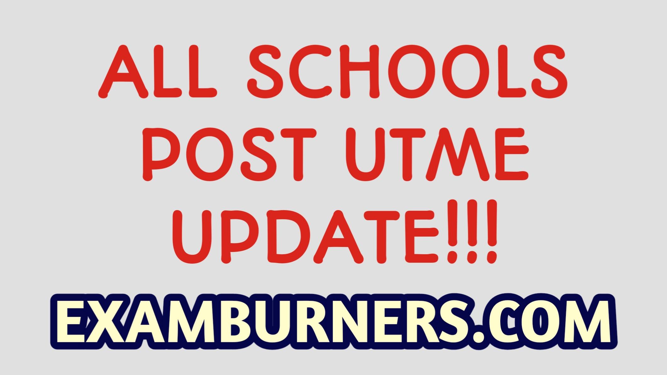 School news and post utme updates